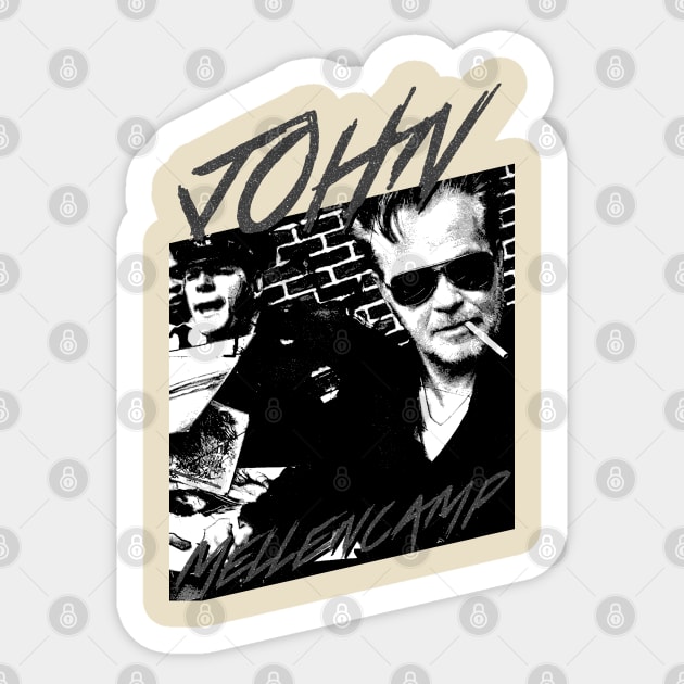 John Mellencamp(American singer-songwriter) Sticker by Parody Merch